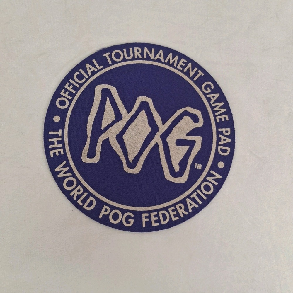 Vintage 1994 Official World POG Federation Tournament Game Pad Blue WPF